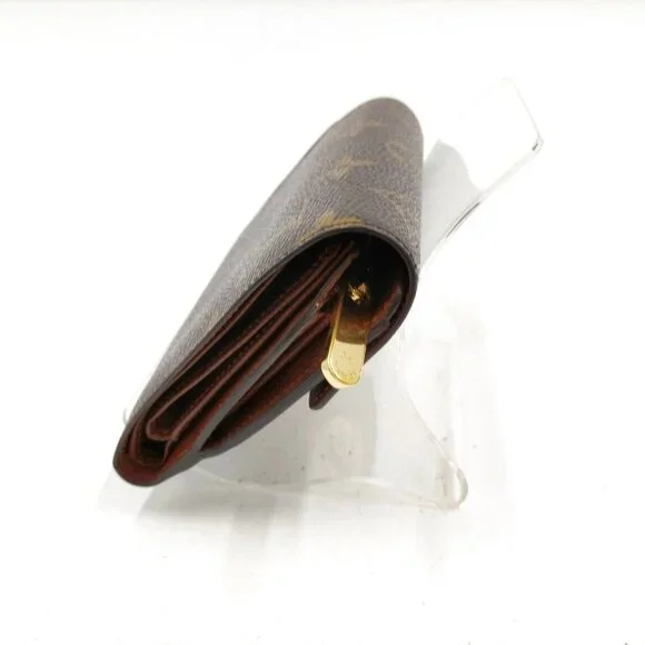 Authentic Louis Vuitton Monogram Leather Wallet mn388-113025